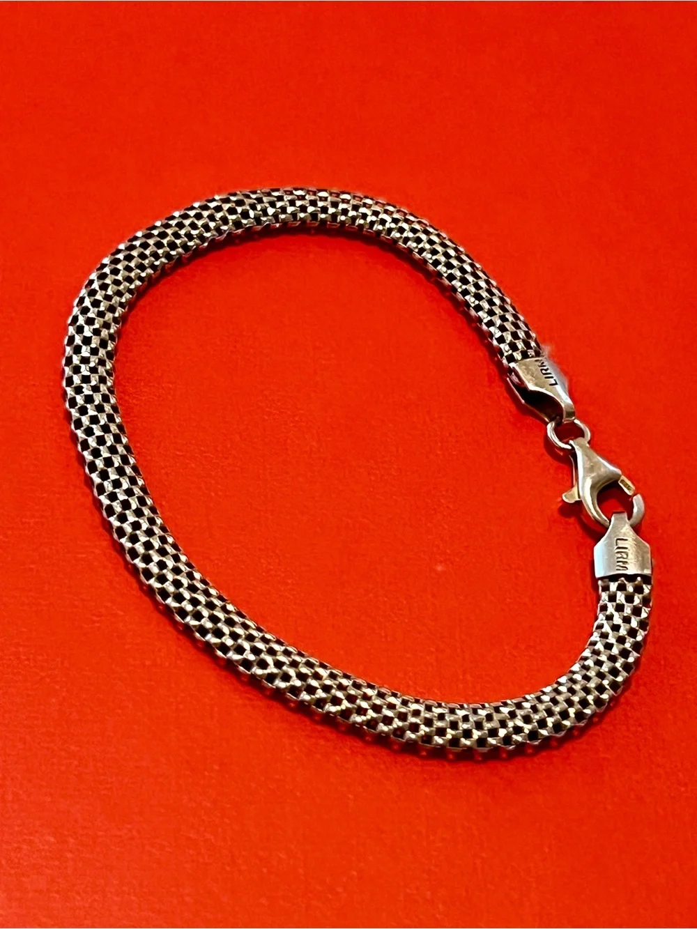 LIRM 925 Sterling Silver Bracelet Italy 7.5” 3.87g